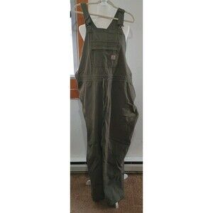 Carhartt Dusty Green Force Ripstop Bib Overalls Women's 2x